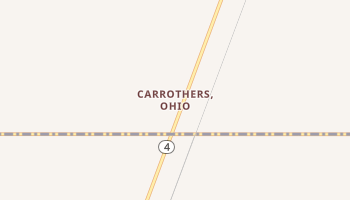 Carrothers, Ohio map