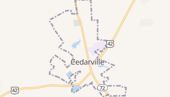 Cedarville, Ohio map
