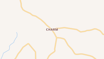 Charm, Ohio map