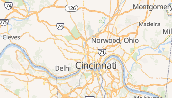 Cincinnati, Ohio map