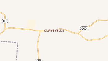Claysville, Ohio map