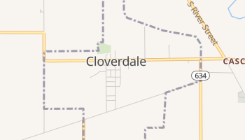 Cloverdale, Ohio map
