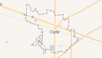 Clyde, Ohio map