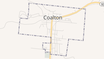 Coalton, Ohio map
