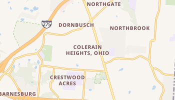 Colerain Heights, Ohio map