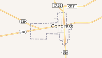 Congress, Ohio map