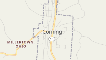 Corning, Ohio map