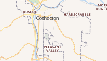 Coshocton, Ohio map
