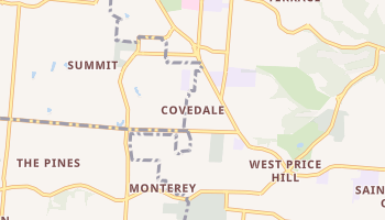 Covedale, Ohio map