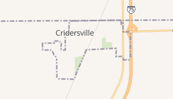Cridersville, Ohio map