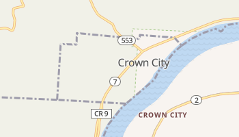 Crown City, Ohio map