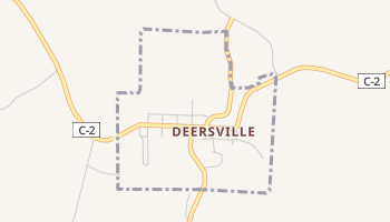 Deersville, Ohio map