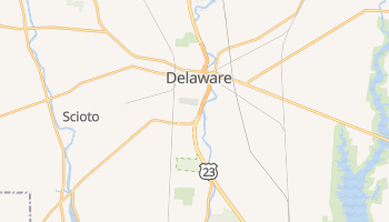 Delaware, Ohio map