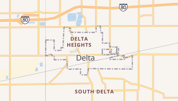 Delta, Ohio map
