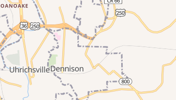 Dennison, Ohio map