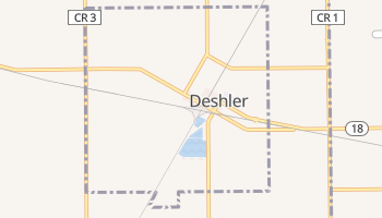 Deshler, Ohio map