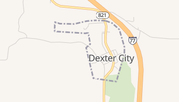 Dexter City, Ohio map