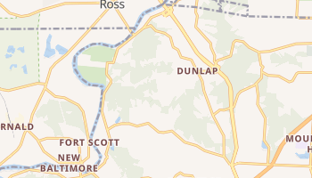 Dunlap, Ohio map