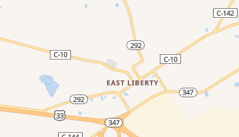 East Liberty, Ohio map