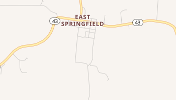 East Springfield, Ohio map