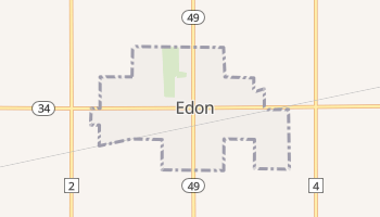 Edon, Ohio map
