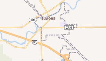 Elmore, Ohio map