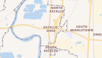 Excello, Ohio map