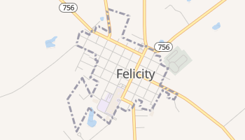 Felicity, Ohio map
