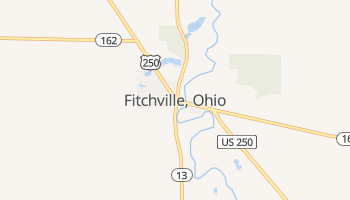 Fitchville, Ohio map