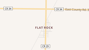 Flat Rock, Ohio map