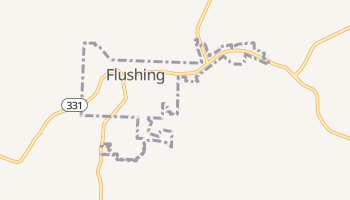 Flushing, Ohio map