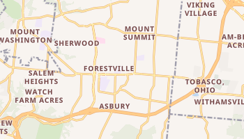 Forestville, Ohio map