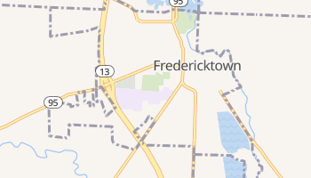 Fredericktown, Ohio map