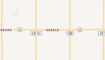 Gerald, Ohio map