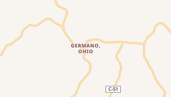 Germano, Ohio map