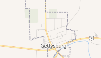Gettysburg, Ohio map