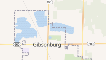 Gibsonburg, Ohio map