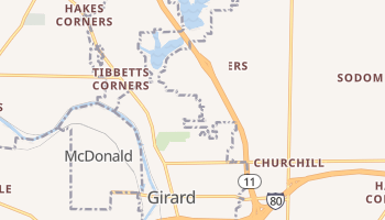 Girard, Ohio map