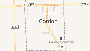 Gordon, Ohio map