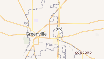 Greenville, Ohio map