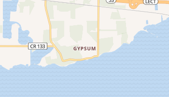 Gypsum, Ohio map