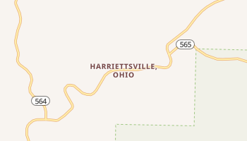 Harriettsville, Ohio map