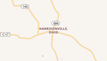 Harrisonville, Ohio map