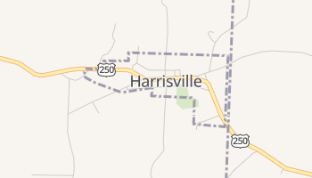 Harrisville, Ohio map