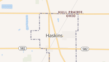 Haskins, Ohio map