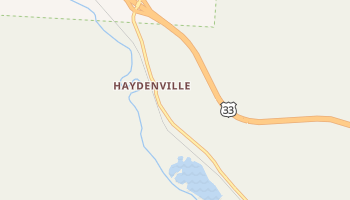 Haydenville, Ohio map