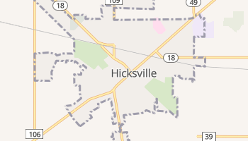 Hicksville, Ohio map