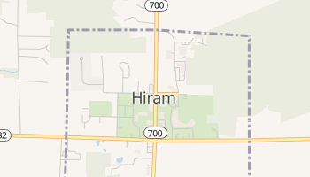 Hiram, Ohio map