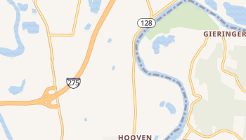 Hooven, Ohio map