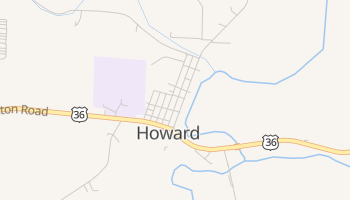 Howard, Ohio map